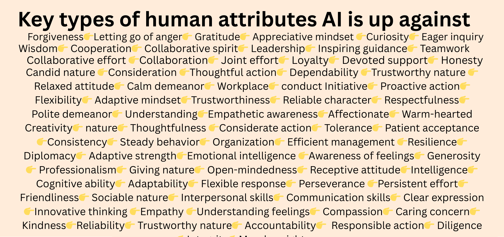 Key types of human attributes AI is up against Key types of human attributes AI is up against